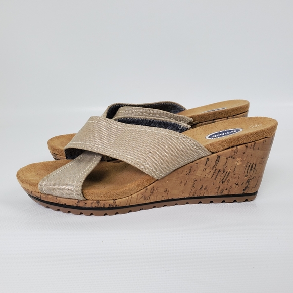 Dr. Scholl's Shoes - Dr. Scholl's Cushioned Shimmering Wedge Sandals